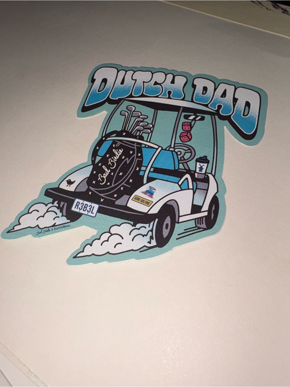 Dutch Dad Golf Course Sticker - Picture 2 of 3